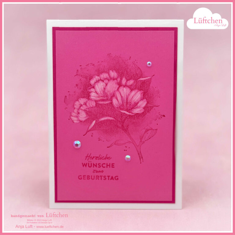 Vintage Blüten Stampin Up rosa