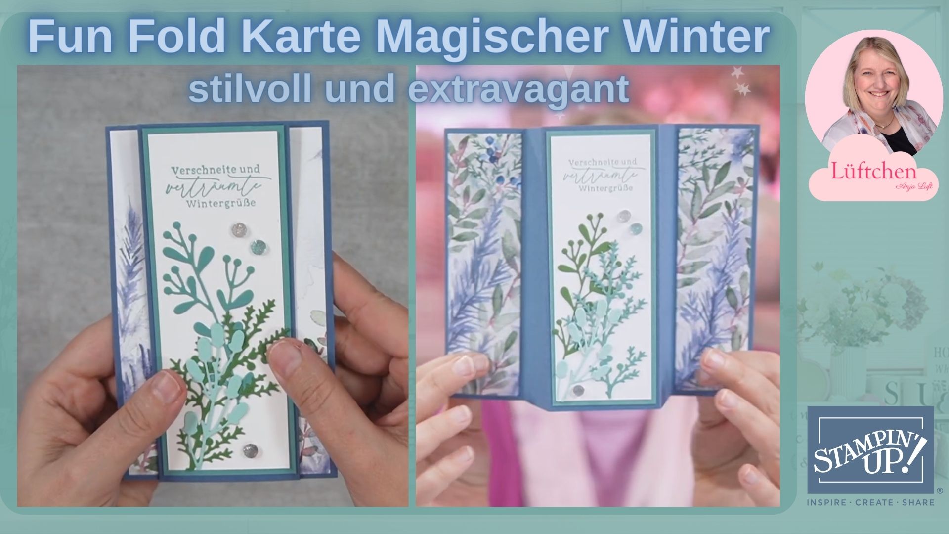 Besondere Fun Fold Karte mit "Magischer Winter" – Eine entspannte ...