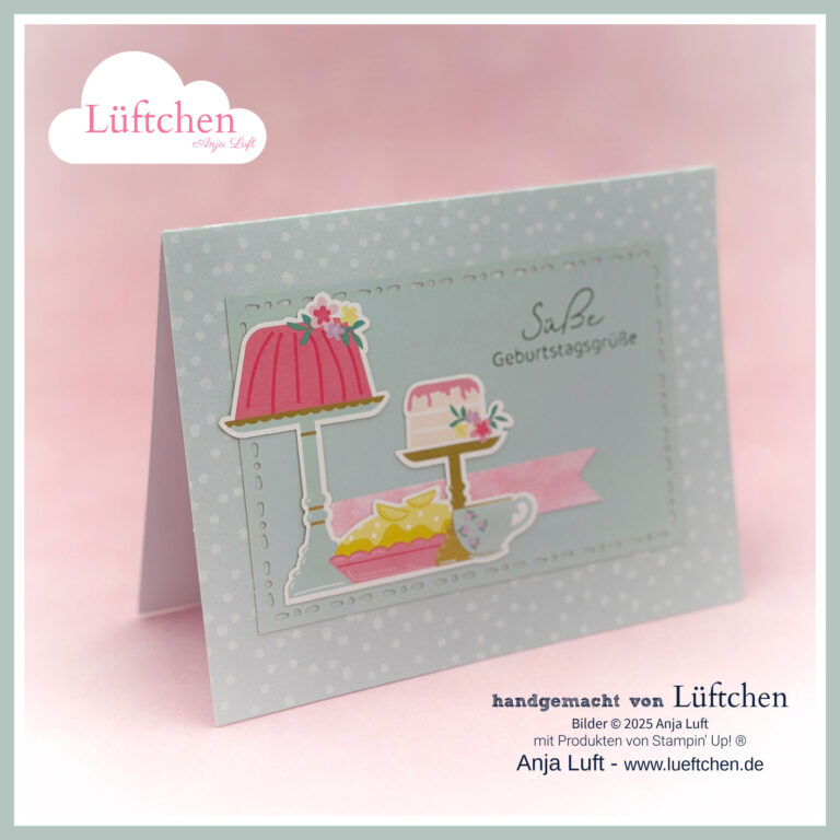 Stempelnd durchs Jahr SDJ Geburtstag 2025 2 Geburtstagskarten gebastelt mit Kit Stampin' Up!